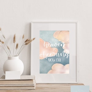 Heaven is Cheering You On, LDS Quote Printable, Elder Holland Quote - Etsy