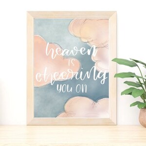 Heaven is Cheering You On LDS Quote Printable Elder Holland - Etsy