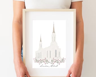 Lindon Utah LDS Temple printable art