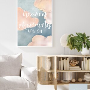 Heaven is Cheering You On, LDS Quote Printable, Elder Holland Quote - Etsy
