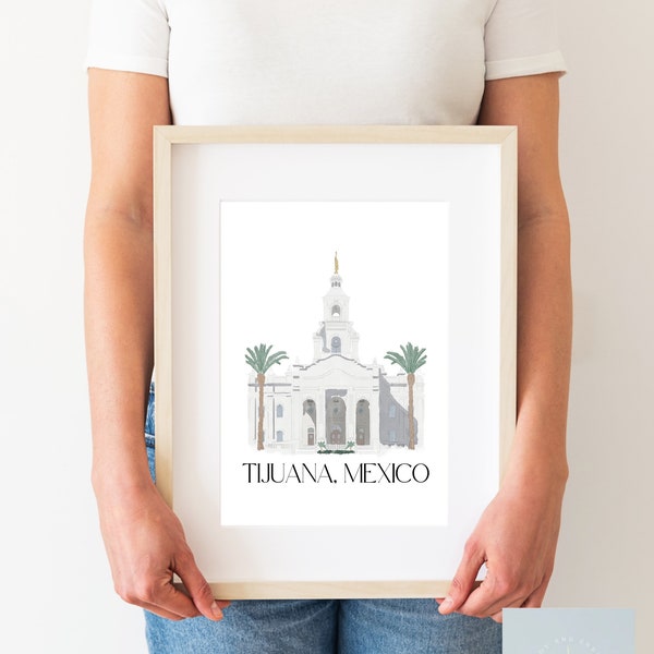 Tijuana Mexico LDS Temple Printable Art