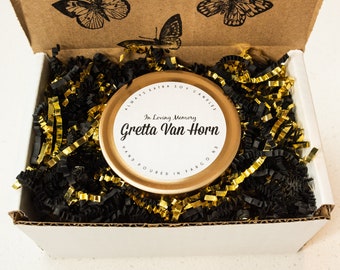 Memorial Candle, In Loving Memory Candle Gift, Soy Candle, Candle Keepsake Gift, Loss of a Loved One, Mourning, Rest In Peace