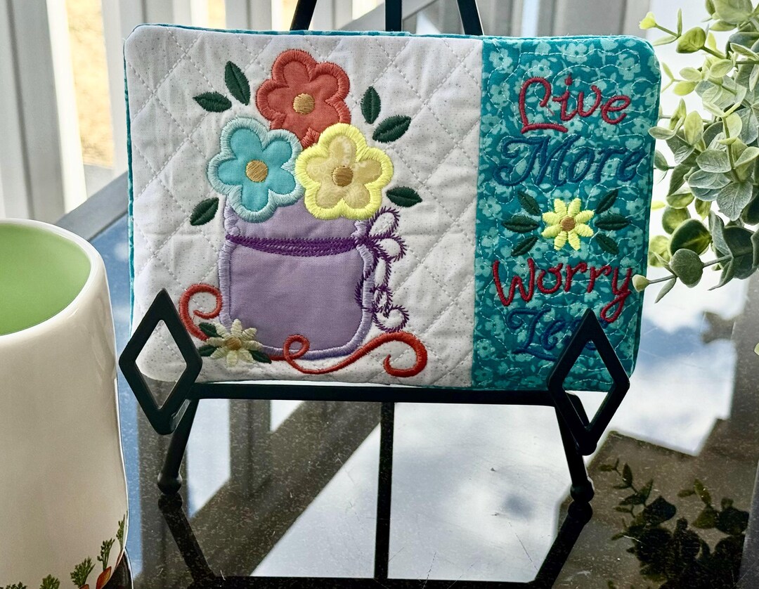 A Spring Has Sprung Mug Rug, With a Message! - Etsy