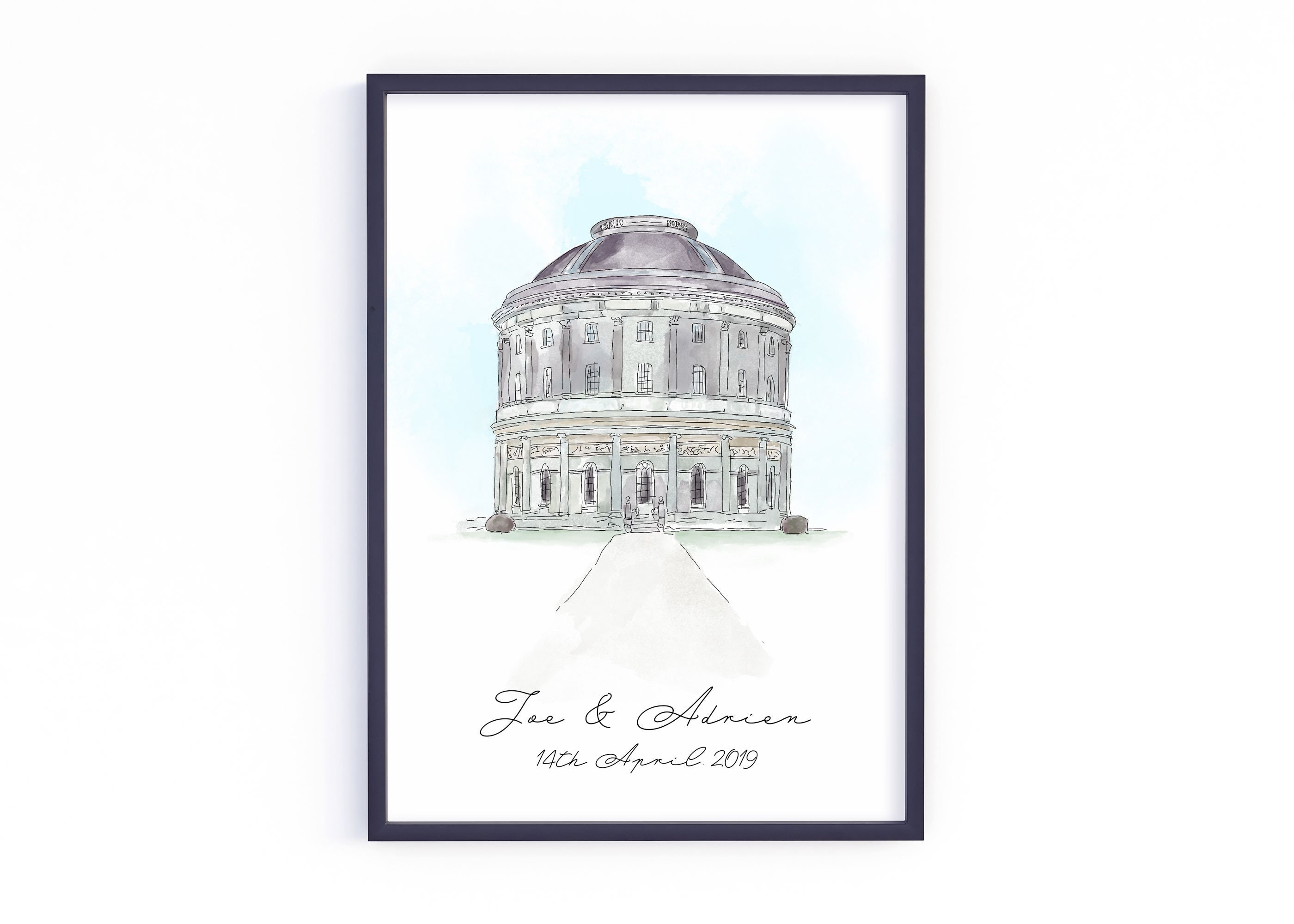 Digital Download Hand Drawn Wedding Venue Illustration - Etsy