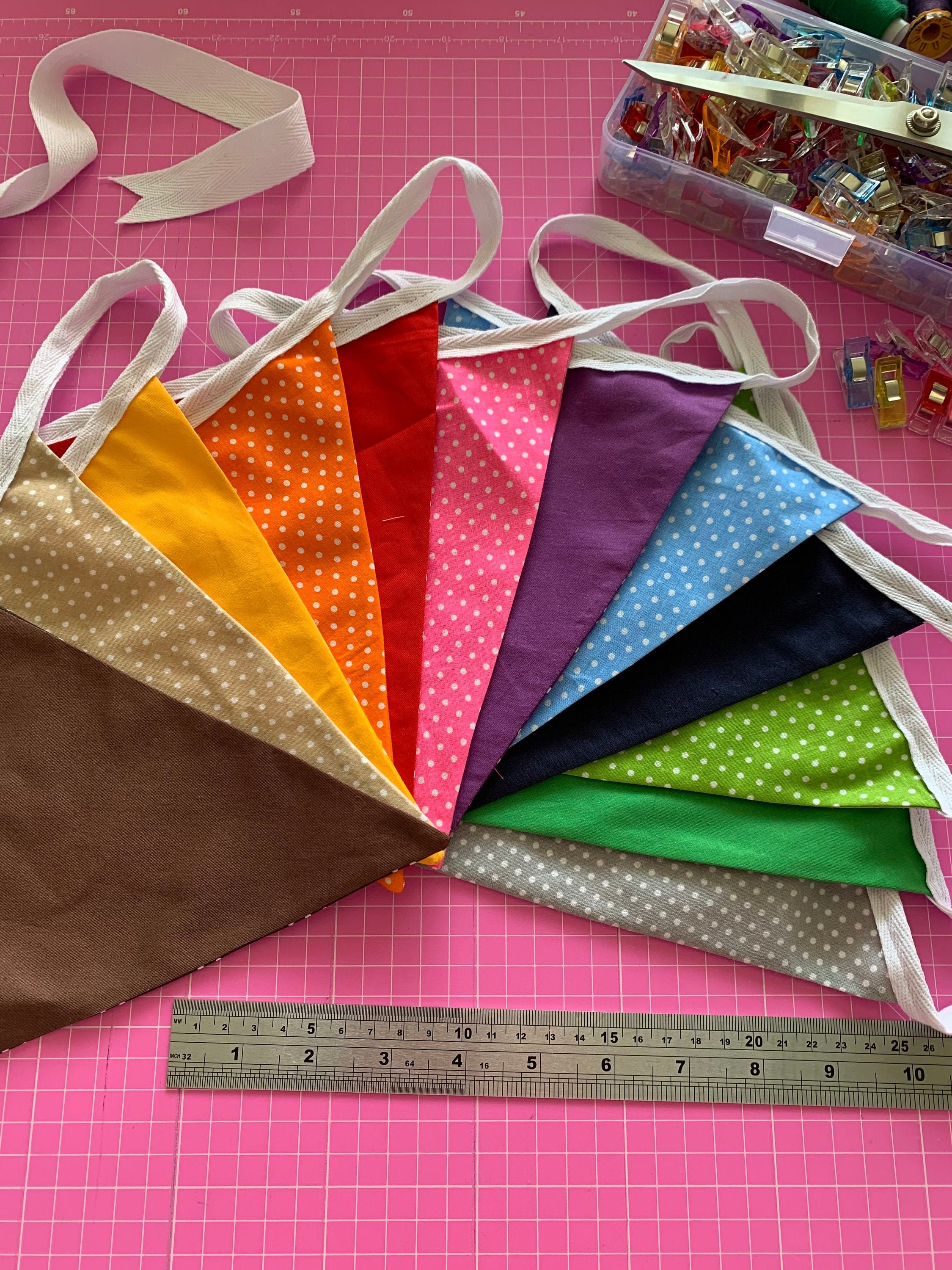 Garten Bunting Große Fahne 42 Meter | Etsy