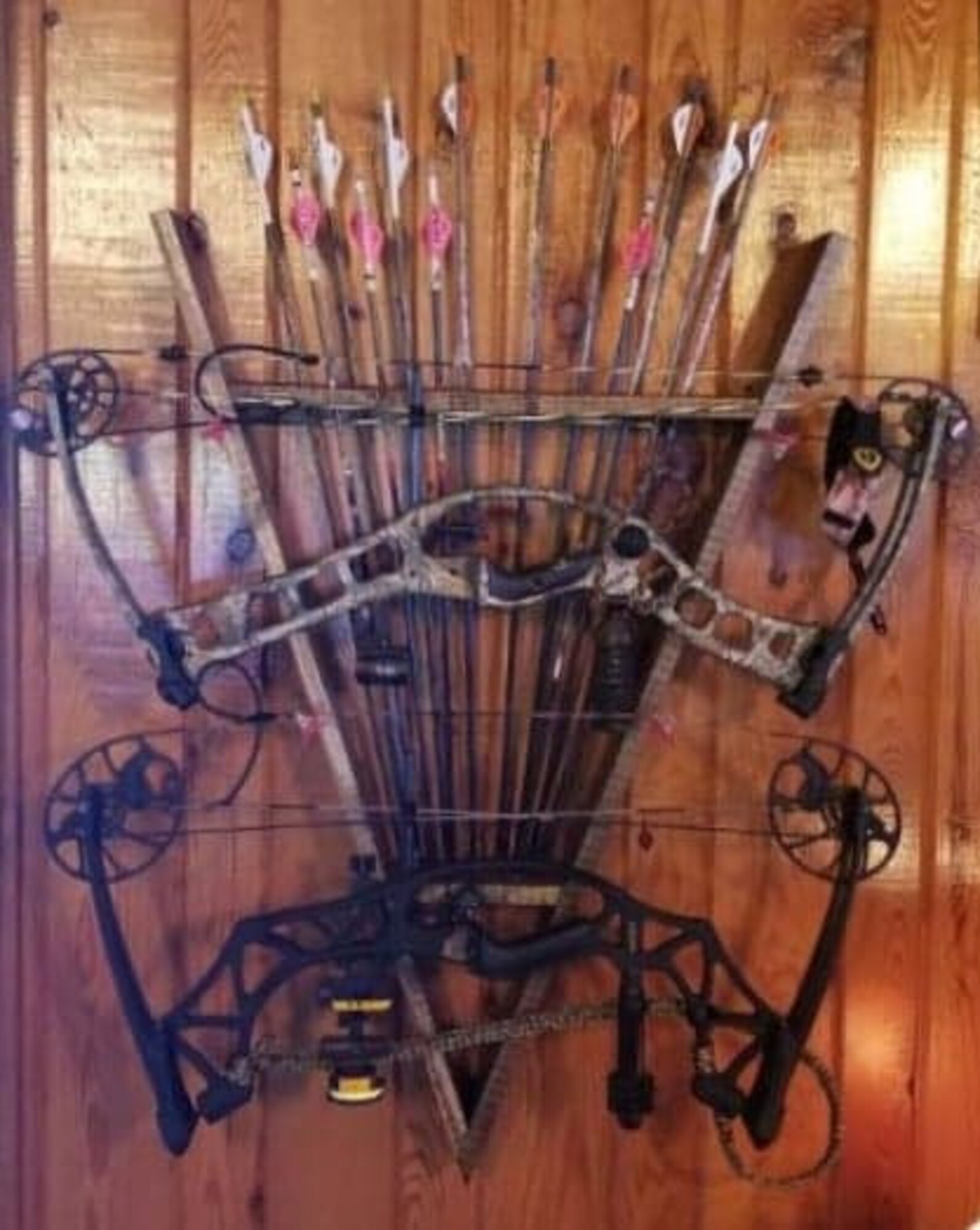 Archery Wall mount Bow and Arrow Rack Handmade Bow and Arrow Etsy
