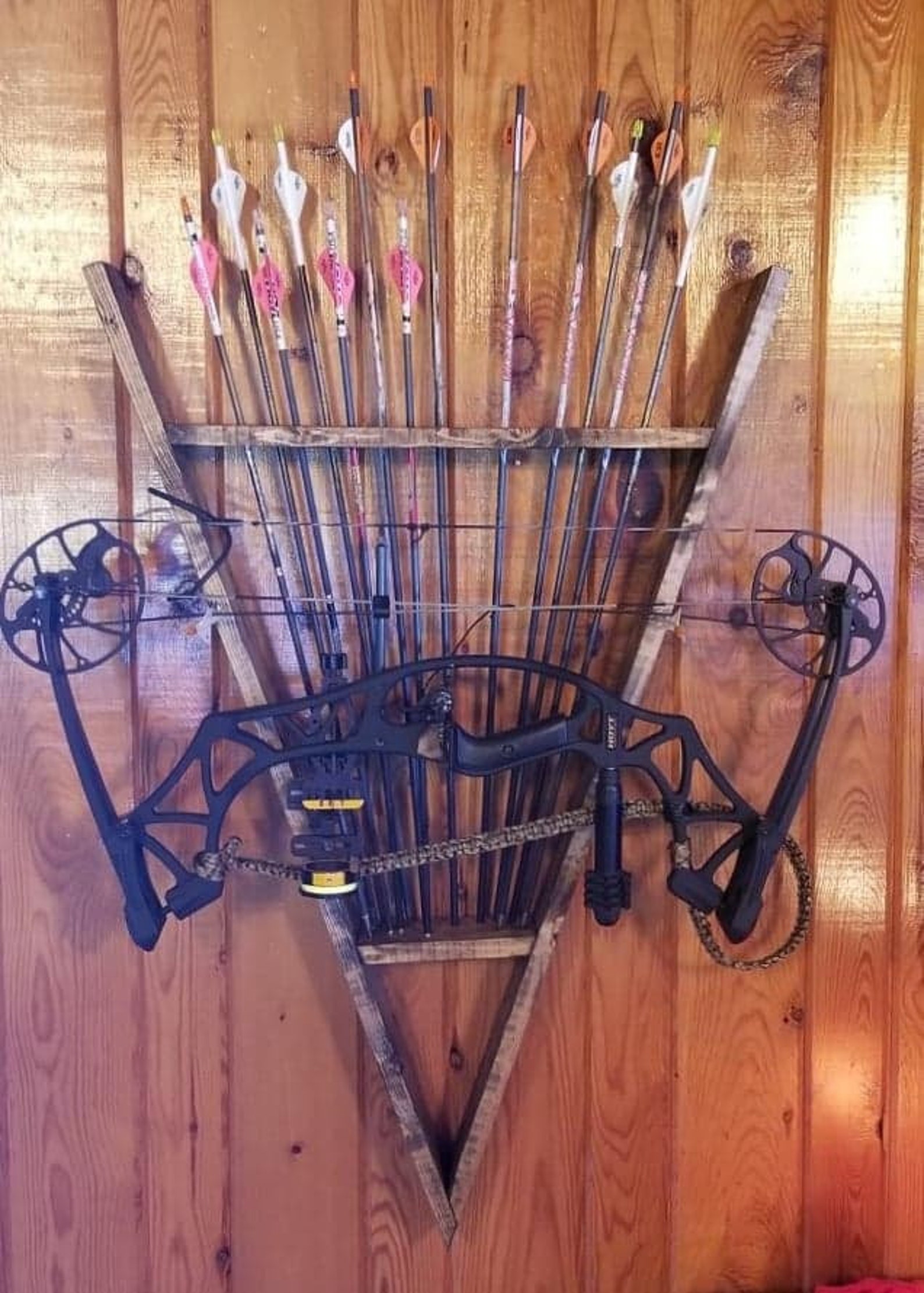 Archery Wall mount Bow and Arrow Rack Handmade Bow and Arrow Etsy