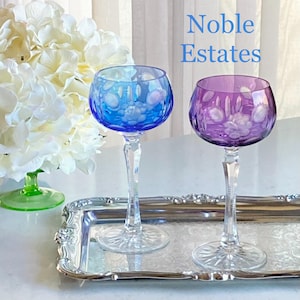 Vintage Cut to Clear Glasses - Set of 2