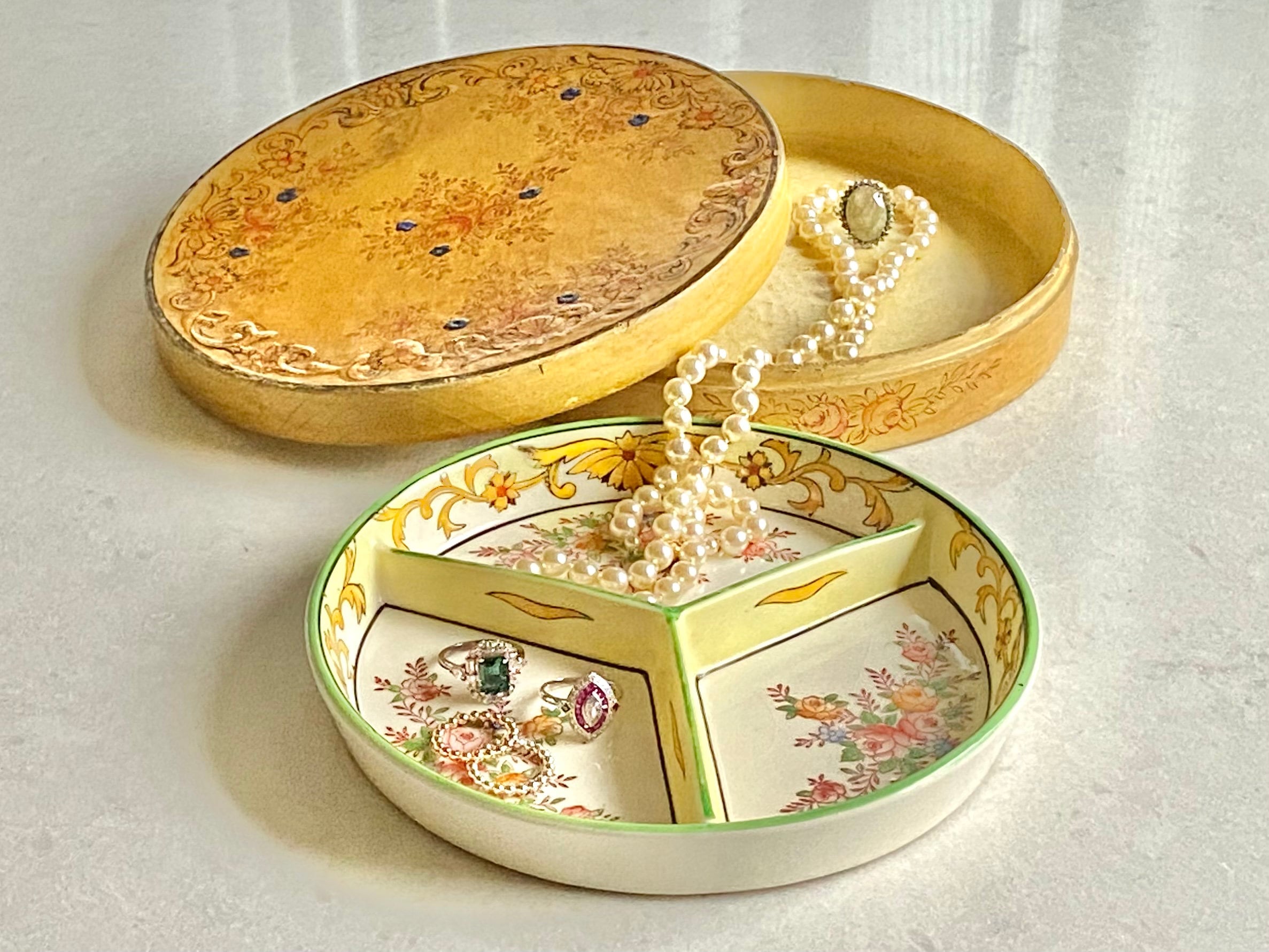 Vintage 1920's Moriyama Mori-machi 3-compartment Ceramic