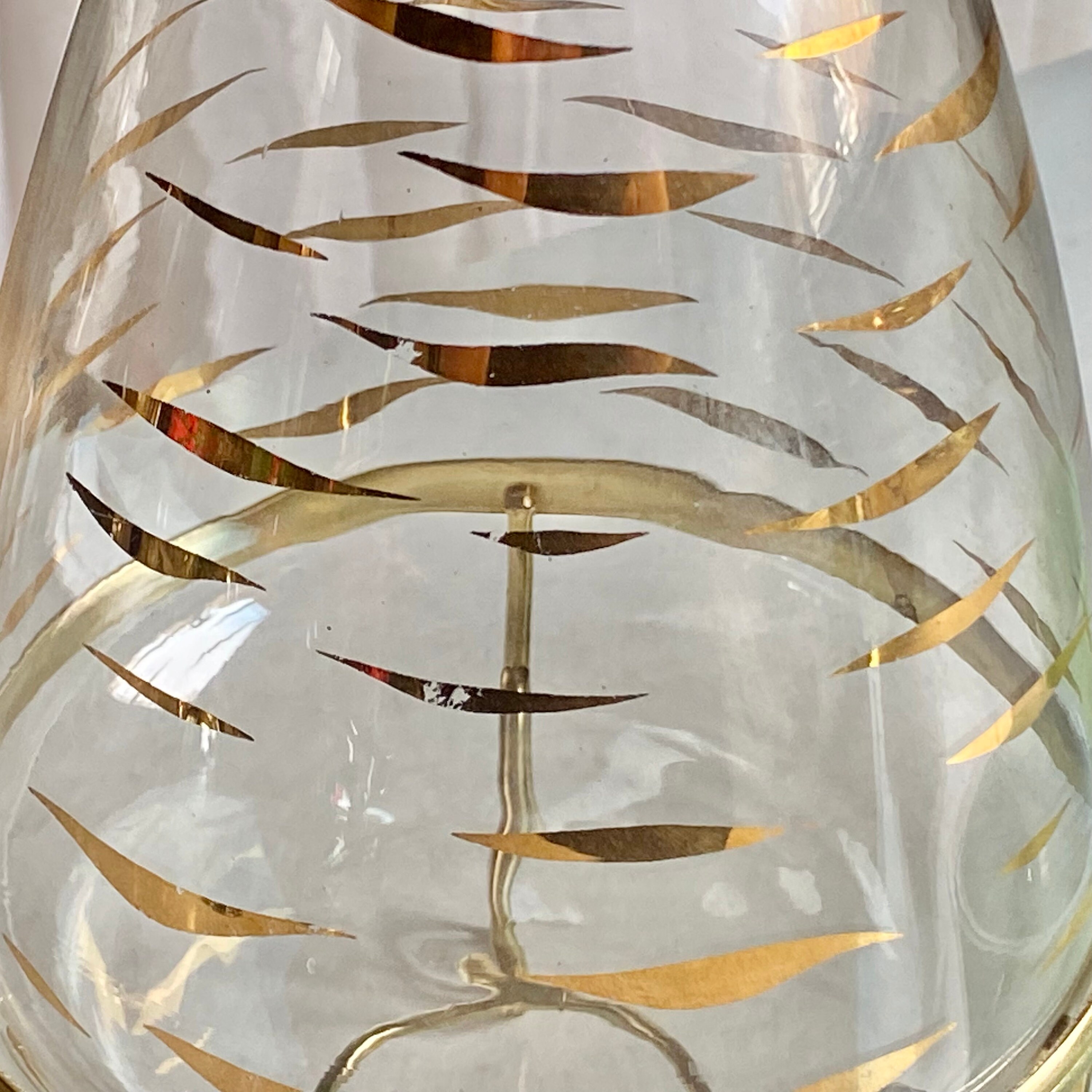 Vintage Pyrex Gold Wave 10 Cup Carafe With Lid and Stand - Etsy