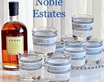 Vintage Jeannette Patrician Glass Set: Tumblers, Garnish Bowl
