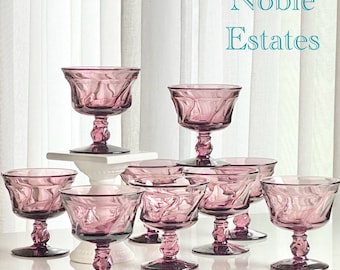 2 pink drinking glasses Rose Pink Hobnail Glasses (Set of 6)