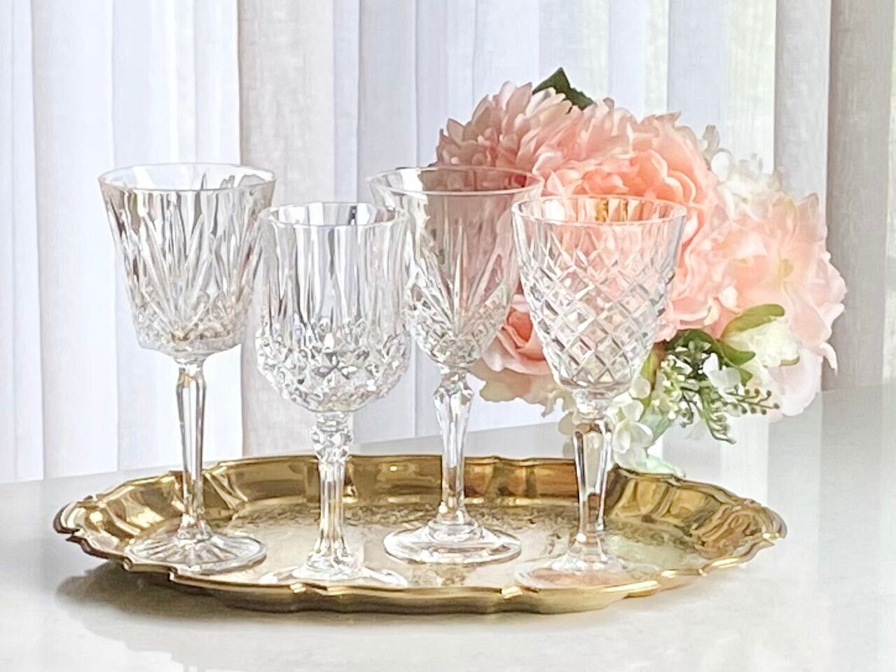 ヴィンテージグラス4個セット - Etsy 日本