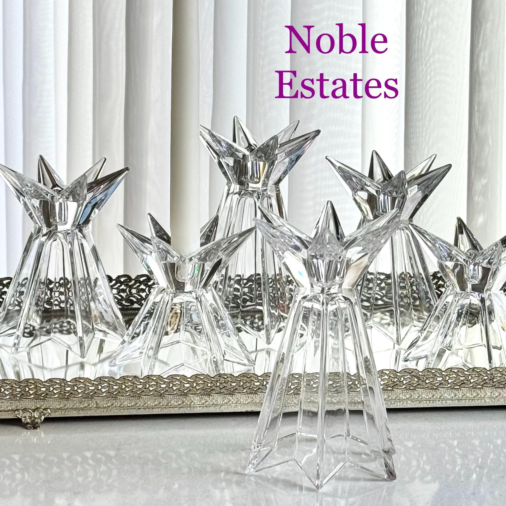 Vintage Mikasa Galaxia Candle Holders (circa 1997 - 2000) - Set of