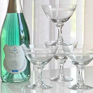 Vintage Fostoria Bracelet Cut Glasses (circa 1953 - 1971) - Set of 4 (Set #44B)
