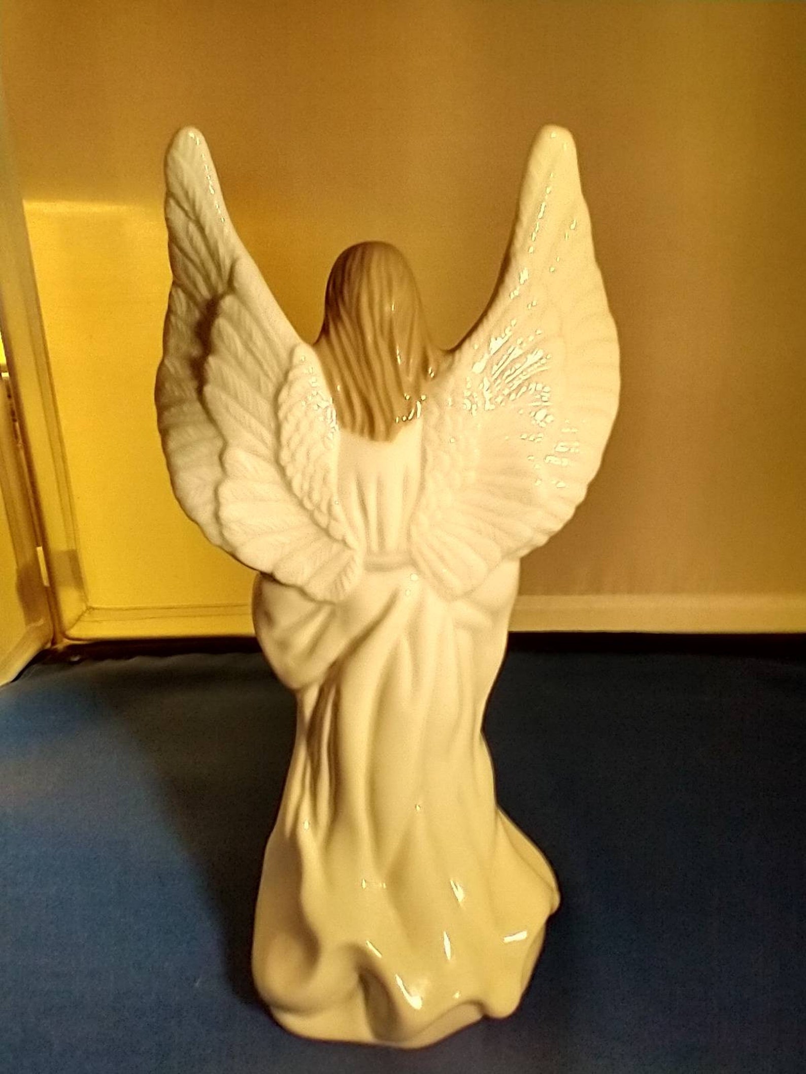 ceramic Angel figurine exquisite detail Decorative Etsy