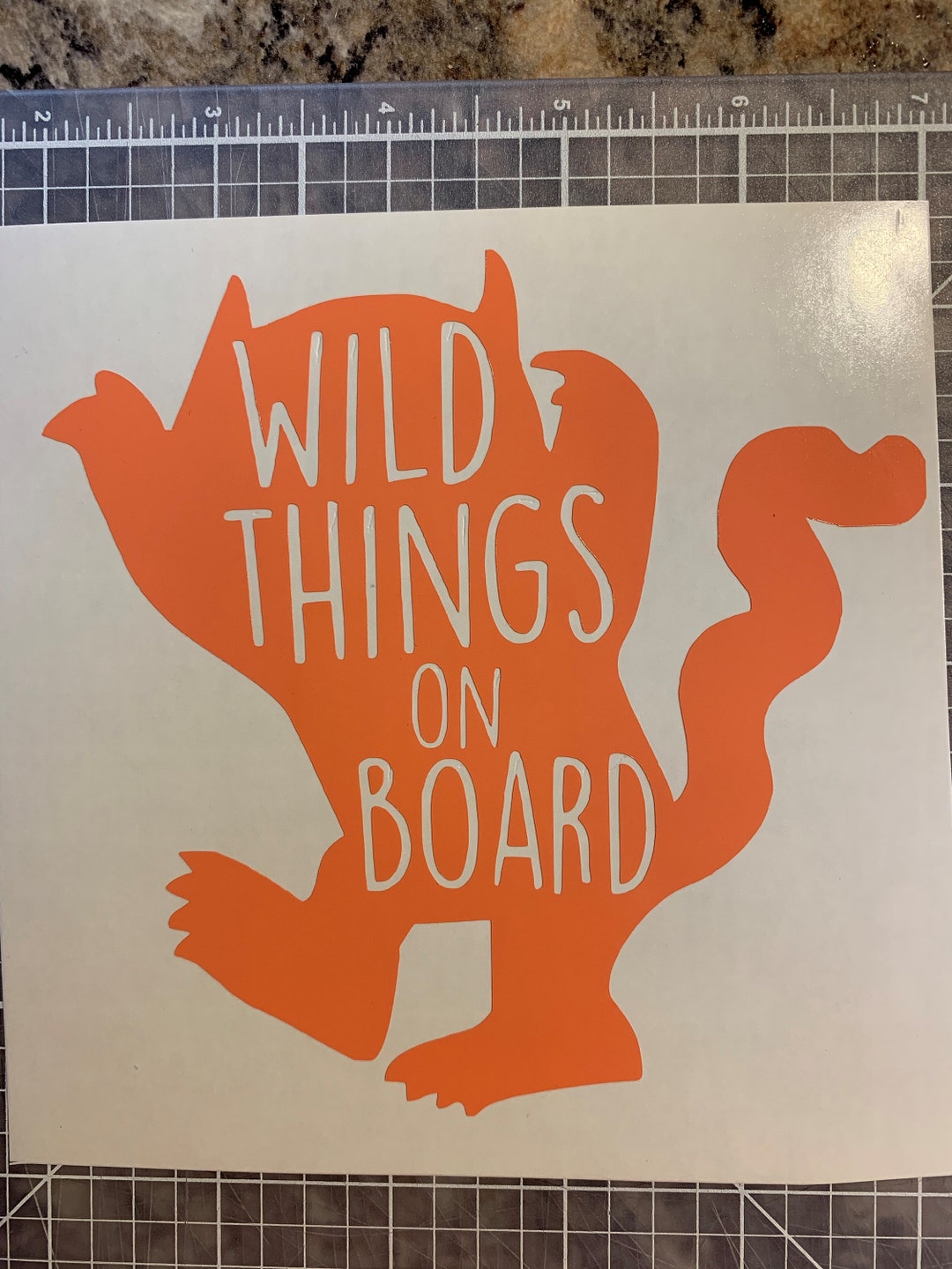 Wild Things Car Decal Etsy