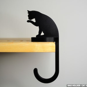 Cat-Shaped Purse Hook | Bag Hanger | Desk Organizer