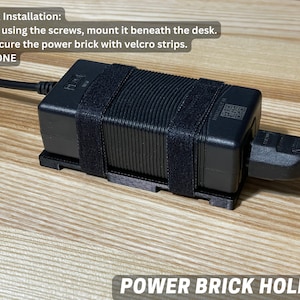 Mount for Power Bricks: Declutter Your Workspace