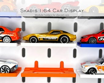 Straight Car Display Holders for Skadis, 1:64 Diecast Toy Shelf