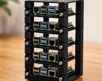 Raspberry Pi Stack Cluster Case, Expandable Multi-Level Rack Kit