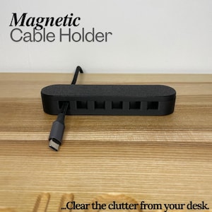 Magnetic Cable Holder, Cord Organizer, Desk Cable Keeper, Wire Management, Cord Holder
