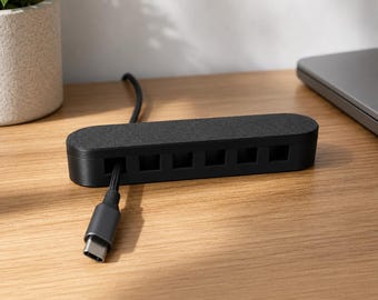 Magnetic Cable Holder for Desk, 3D Printed PLA Cord Organizer