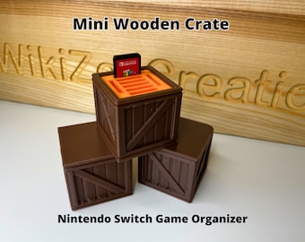 Nintendo Switch Game Holder, Mini Crate 3D Printed Game Card Organizer