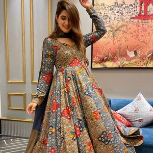 indian floor length dresses online Buy Indo Western Gowns for Women Online