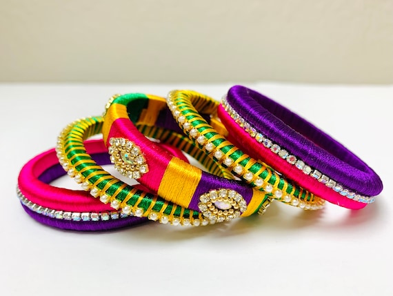 Silk thread bangle for deals kids