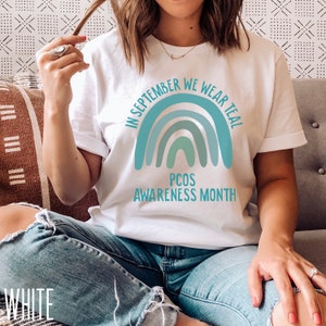Polycystic Ovarian Syndrome Awareness Month Shirt | PCOS Support Family Sweatshirt | Awareness of the Month September Hoodie Gift Crew Neck