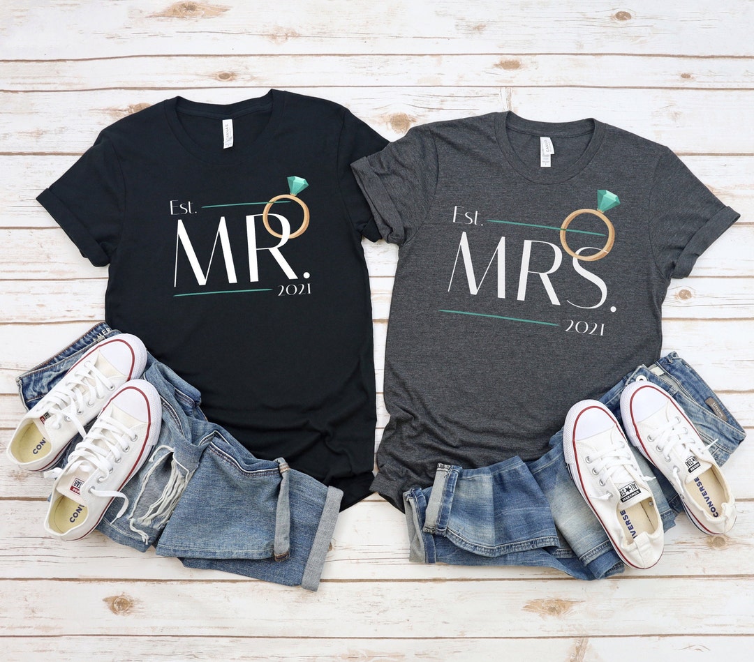 Mr and Mrs Shirt 2021 Mr and Mrs Just Married Shirt - Etsy