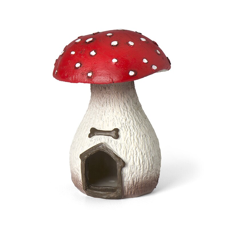 Mini Fairy Garden Mushroom Dog House Mini Doghouse Fairy Etsy