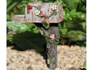 Country Mailbox, Mini Mailbox, Miniature Mailbox, Fairy Garden Mailbox, Dollhouse Mailbox