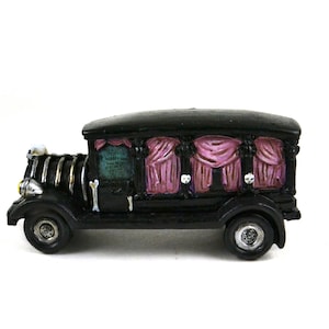 Mini Hearse, Fairy Garden Halloween