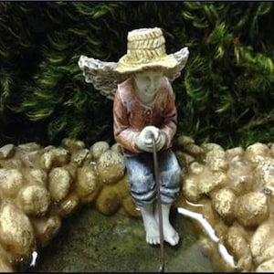 Maddox, Mini Fairy, Miniature Boy Fairy, Fairy Fishing