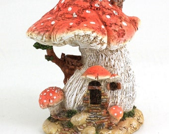 20X Cute Mini Mushroom Garden Ornament Miniature Plant Pots Fairy Dollhouse fg