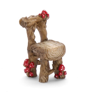 Mushroom Chair, Fairy Garden Chair, Miniature Chair, Mini Chair