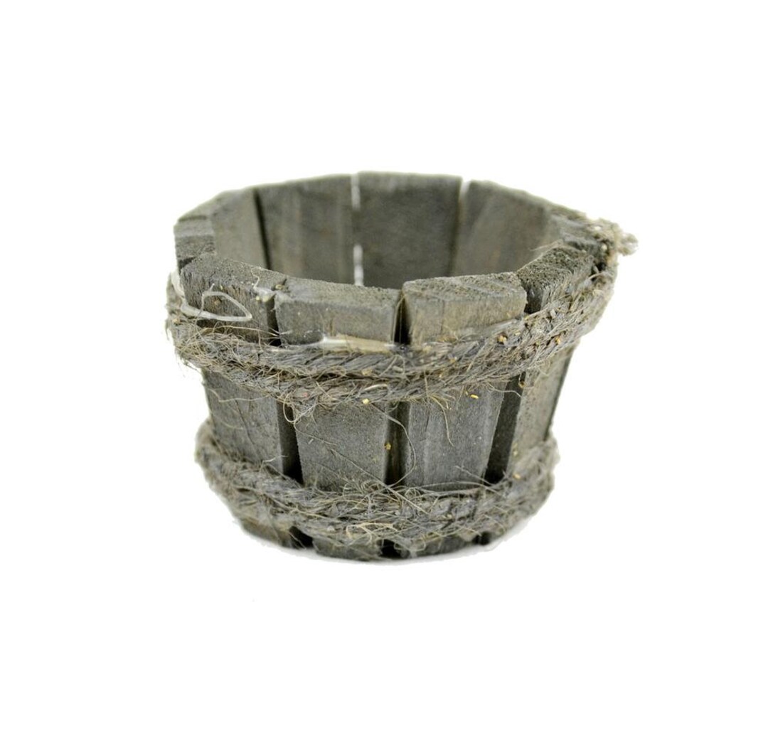 Wooden Garden Bucket Mini Bucket Miniature Bucket Fairy Etsy