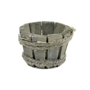 Wooden Garden Bucket, Mini Bucket, Miniature Bucket, Fairy Garden Bucket
