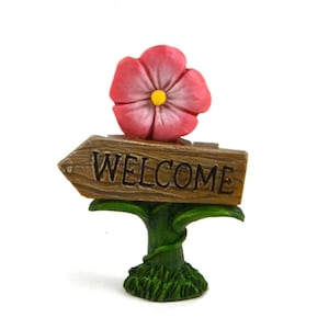 Fairy Garden Welcome Sign, Mini Welcome Sign