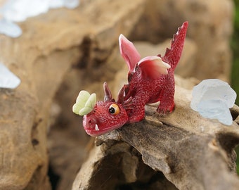 Mini Dragon Mini Girl Dragon Emberz with Watering Can and Butterfly 