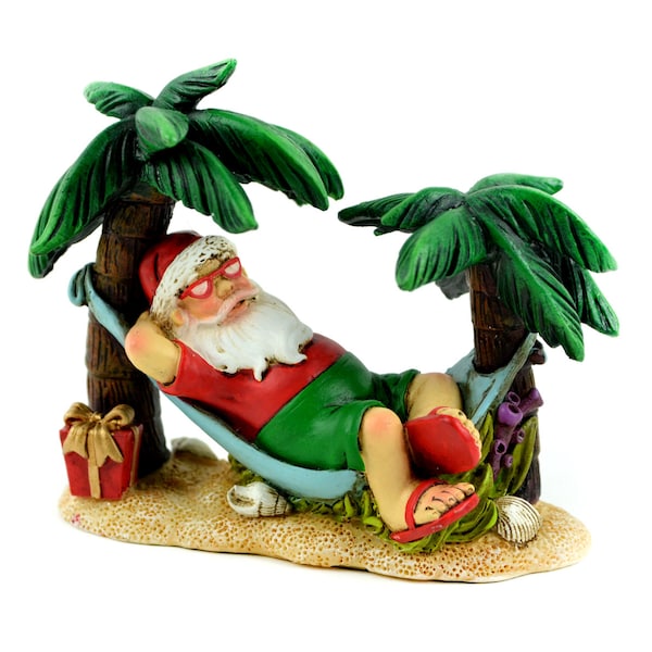 Santa in Beach Hammock - Etsy
