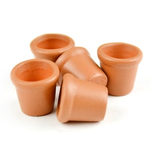 Mini Garden Pots, Mini Dollhouse Terra Cotta Pots