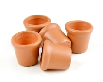 Mini Gartentöpfe, Mini Puppenhaus Terra Cotta Töpfe
