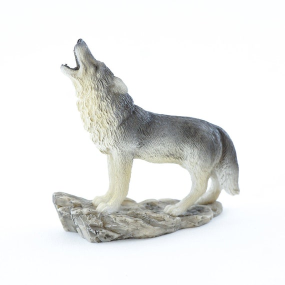 Howling Wolf Mini Wolf Miniature Wolf Fairy Garden Wolf | Etsy