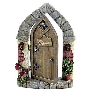 Welcome Home Fairy Door, Fairy Garden Door, Mini Fairy Door