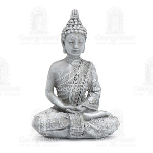 Thai Meditating Buddha, Mini Buddha, Mini Zen Garden, Miniature Buddha