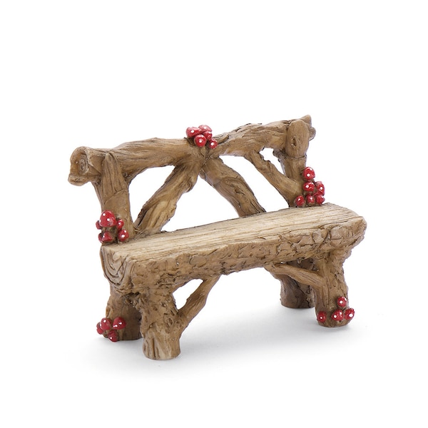 Mushroom Bench, Fairy Garden Bench, Mini Bench, Miniature Bench