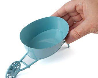 Miniature Metal Wheelbarrow
